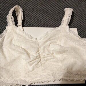 Torrid Curve White Lace Bralette, Size 1(X), Brand New